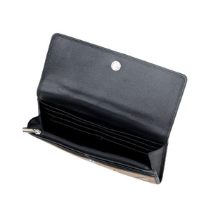 Myra S-3007 Orange and Grey Striped Wallet NEW