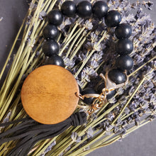 Engraved Inspirational Wooden Bead Wristlet Available in several colors