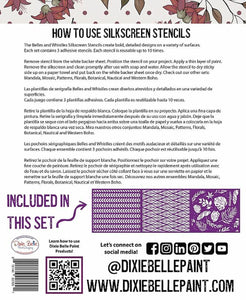 Botanical Silkscreen Stencil-Belles and Whistles-Dixie Belle Paint