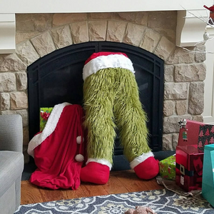 Whooooos Sneaking presents from under your tree?? Christmas Grouch Butt Stand Up Home Tree Decoration - 44 Marketplace