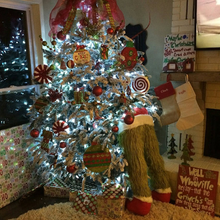 Whooooos Sneaking presents from under your tree?? Christmas Grouch Butt Stand Up Home Tree Decoration - 44 Marketplace
