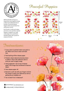 A1 Transfer - Peaceful Poppies
