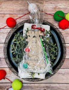 Personalized Standing Reindeer Ornament Painting Kit